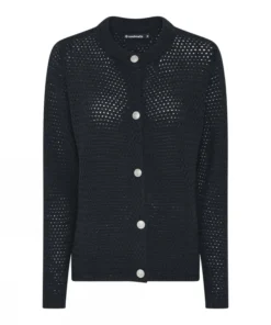 Strik cardigan med knapper